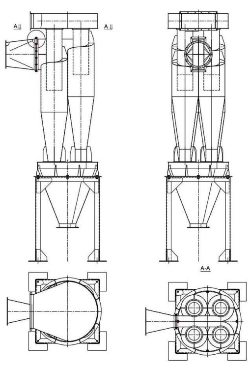 чертеж циклона У21-ББЦ в Ангарске